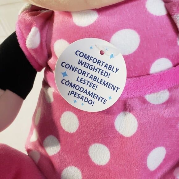 Disney Comfortably Weighted Sitting Minnie Mouse Plush 13" Stuffed Toy Sensory - Picture 2 of 8